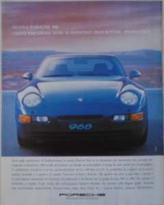 Porsche 968 italy advertisement