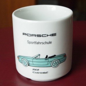 Porsche 968 Cabriolet "Sport Driving School" Coffee Mug