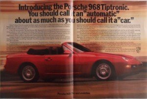 porsche 968 ad – tiptronic automatic