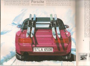 Porsche 968 Winter Equipment Advertisement – ski racks