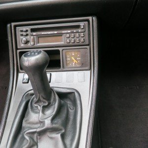 Center Console Leather Wrapped Black