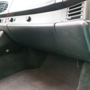Lower Dash Leather Wrapped Black
