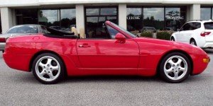 Porsche 968 cabriolet Guards Red
